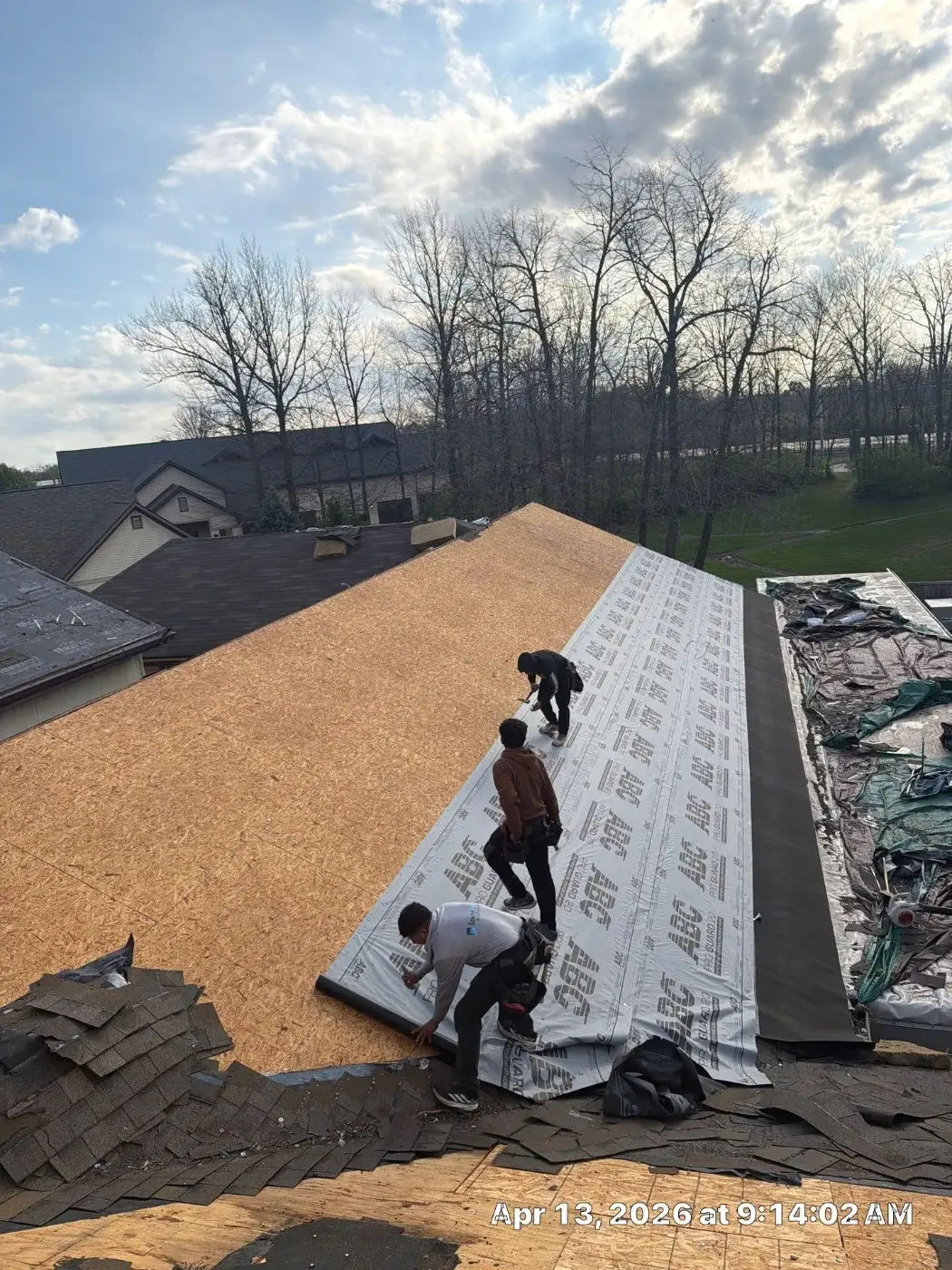 Flashing and seam work in Bainbridge