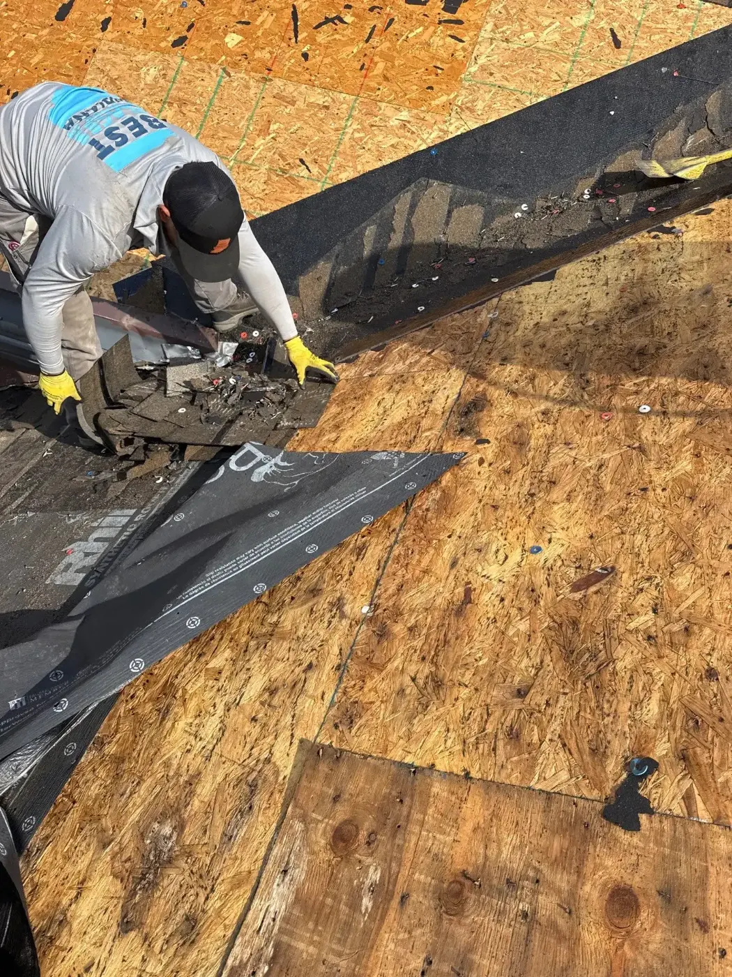 Commercial roof inspection documented in Bainbridge